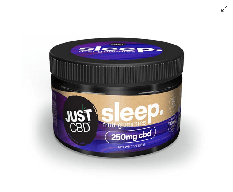 JustCBD - 250mg CBD Sleep Gummies w/ Melatonin - Vegan & Gluten-Free