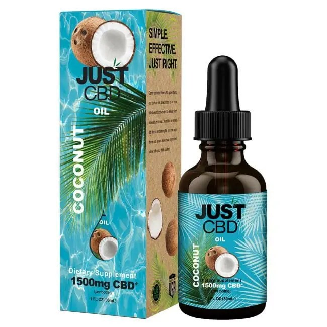 JustCBD - Coconut Oil CBD Tincture - 550mg-5000mg