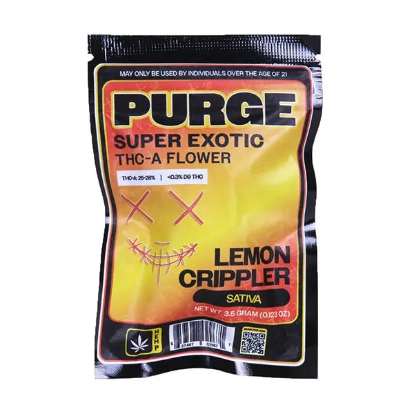 purge thca flower 3.5g lemon crippler