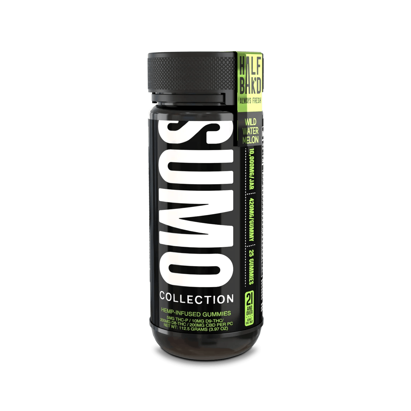 Half Bak'd - SUMO 10,000mg THC Gummies 25ct - 12 Flavors!