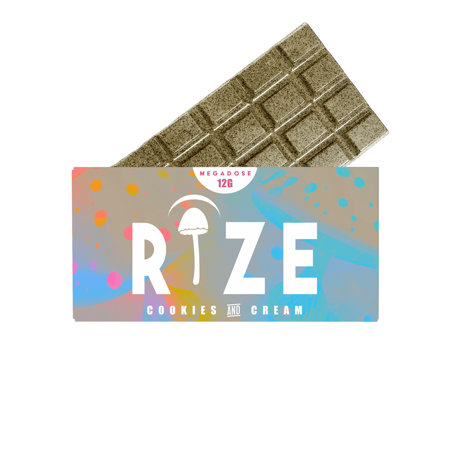 Rize 12g Mushroom Chocolate Bar Cookies and Cream flavor