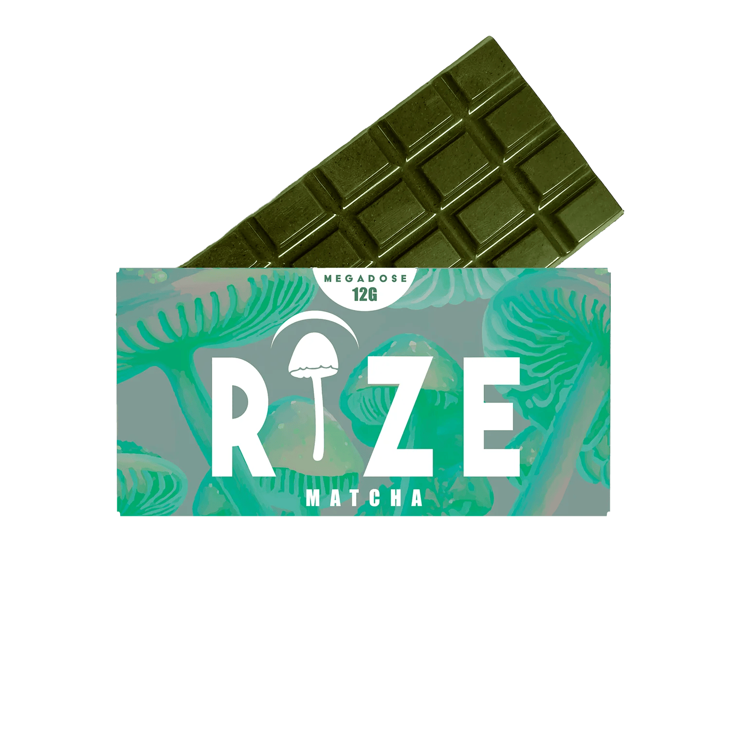 Rize 12g Mushroom Chocolate Bar Matcha flavor