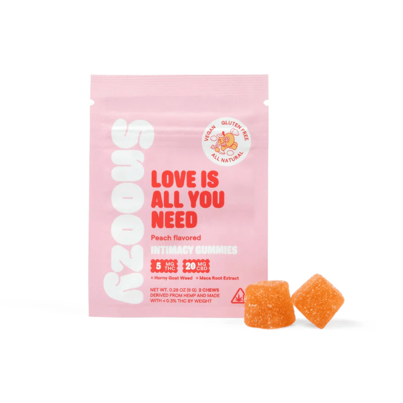 Snoozy Love Is All You Need 2 count peach gummies