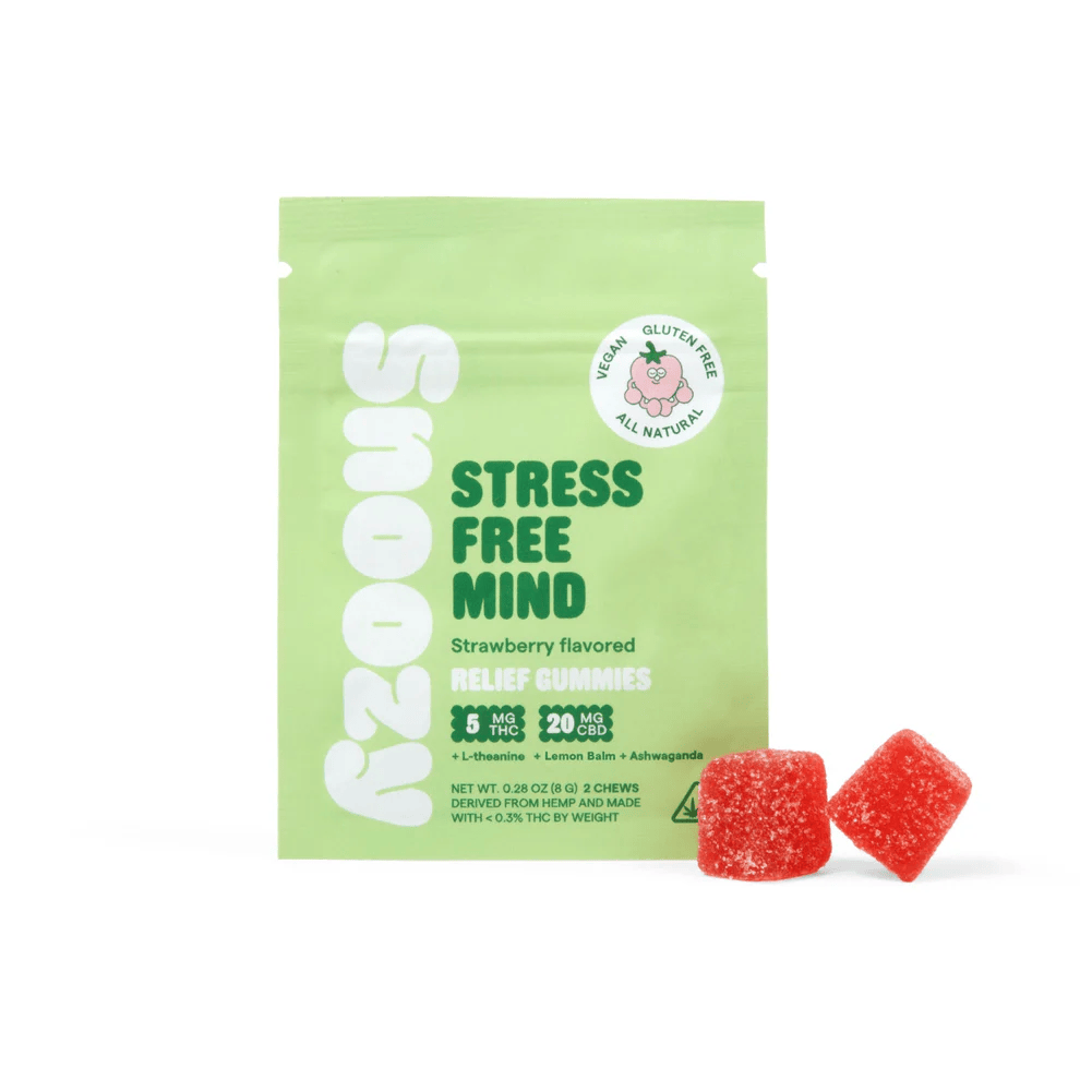 Snoozy Stress Free Mind 2 count strawberry gummies