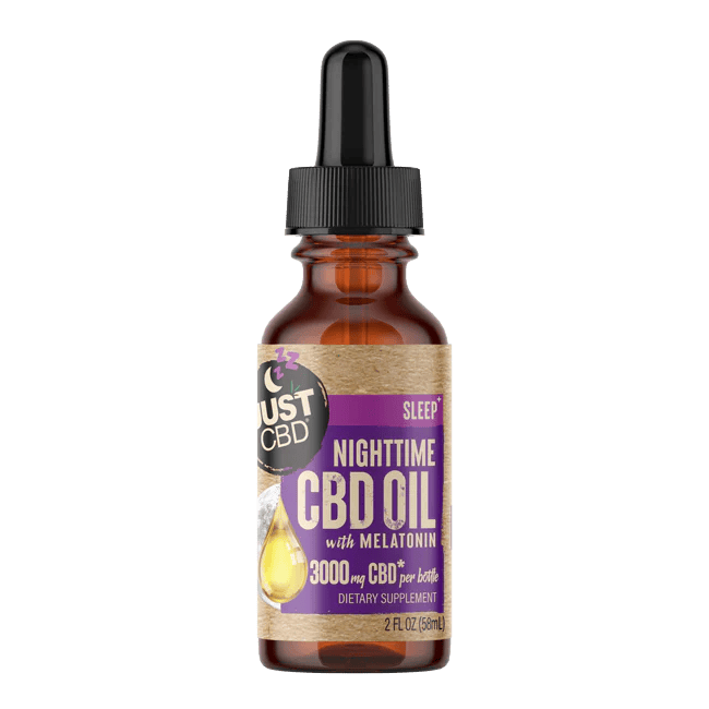 JustCBD - 3000mg CBD Night Time Oil + Melatonin