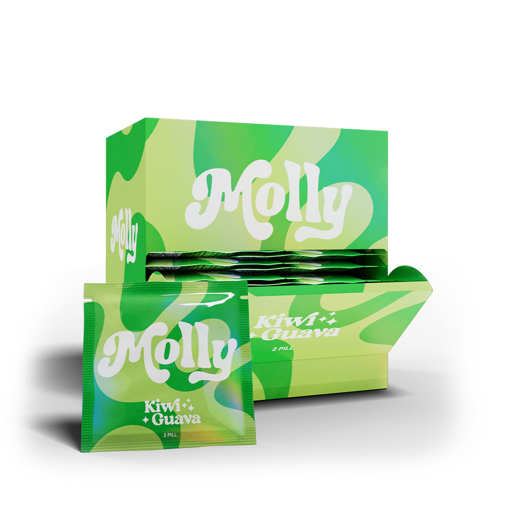 Molly 2ct Tabs Kiwi Guava flavor herbal nootropic edible tabs