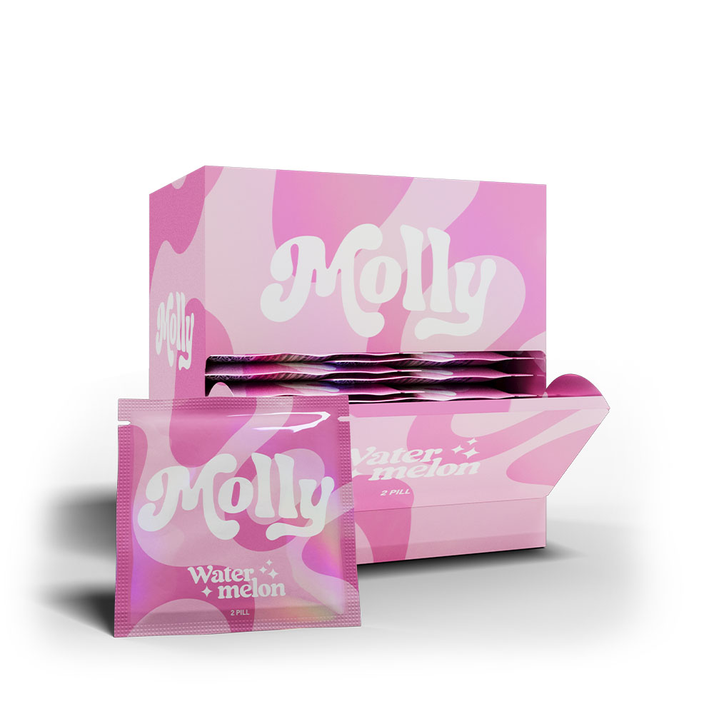 Molly 2ct Tabs Watermelon flavor herbal nootropic edible tabs