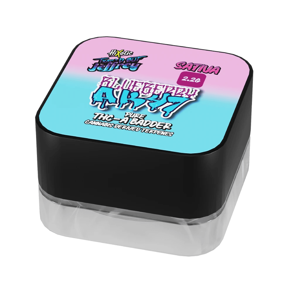 HiXotic Blueberry AK-47 THC-A badder sativa concentrate