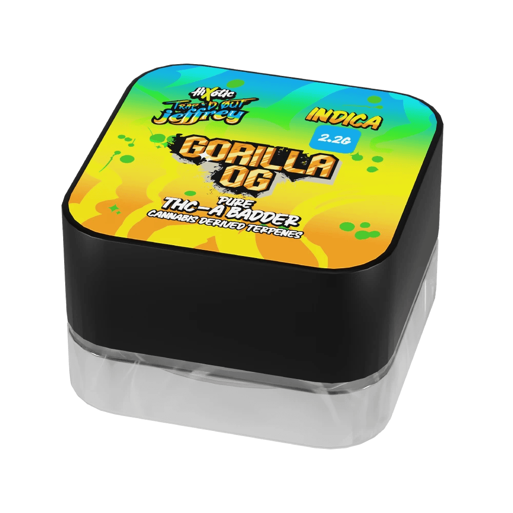 HiXotic Gorilla OG pure THC-A badder indica concentrate