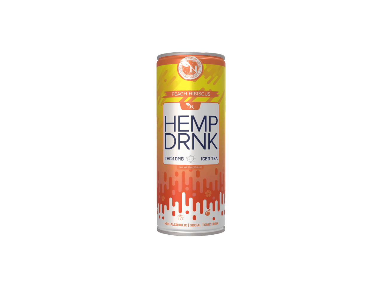 Gift From Nature Hemp Drink Peach Hibiscus CBD Delta-9 THC beverage