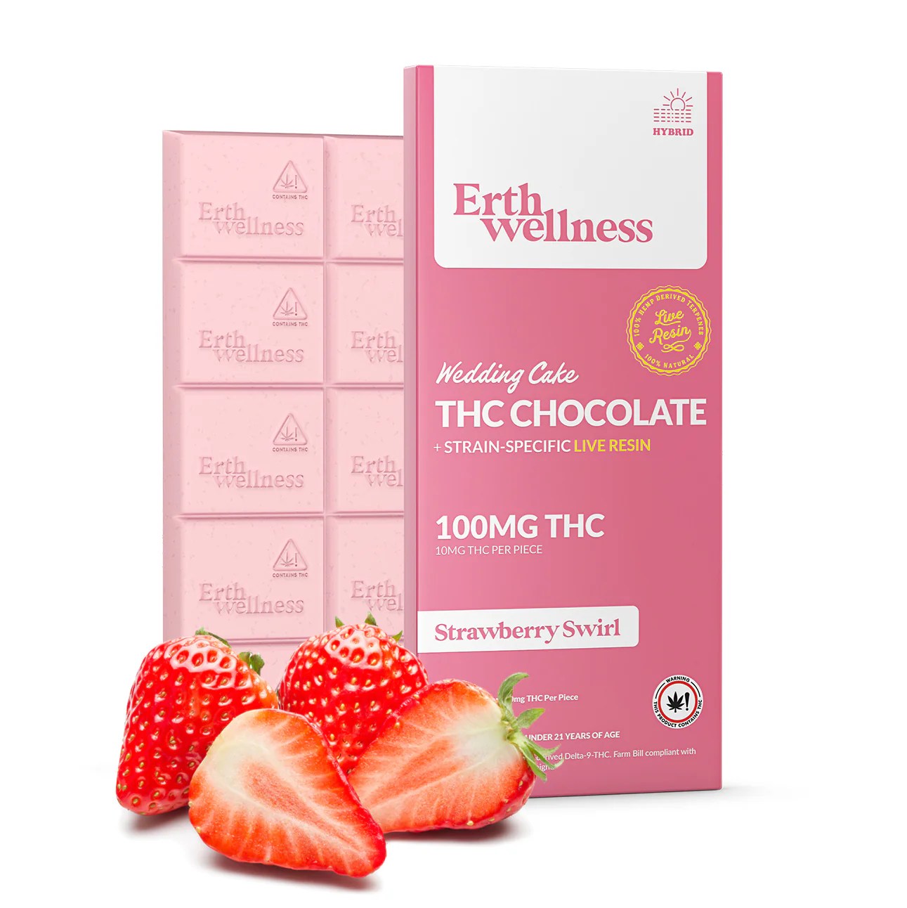 Erth Wellness 100mg THC Chocolate Bar