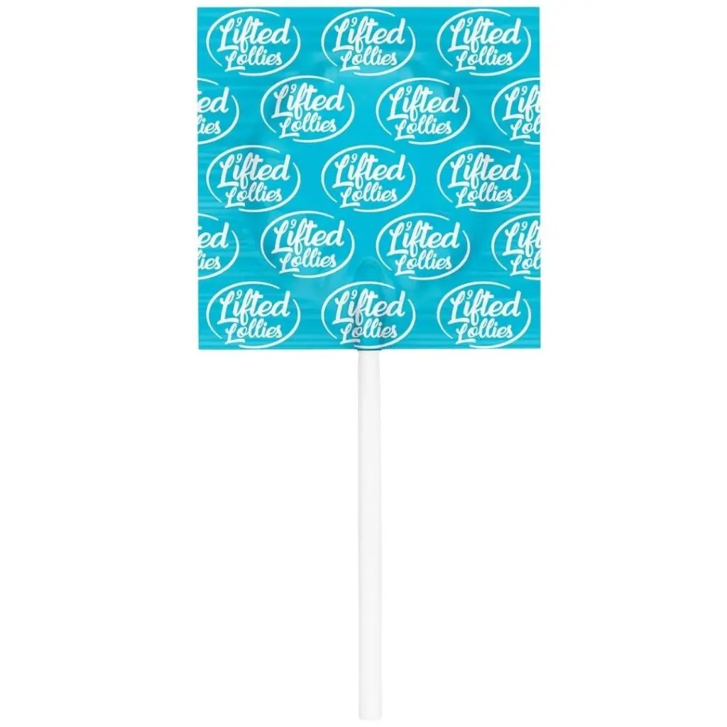 Lifted Lollies 30mg D9 THC Blue Raspberry Sucker