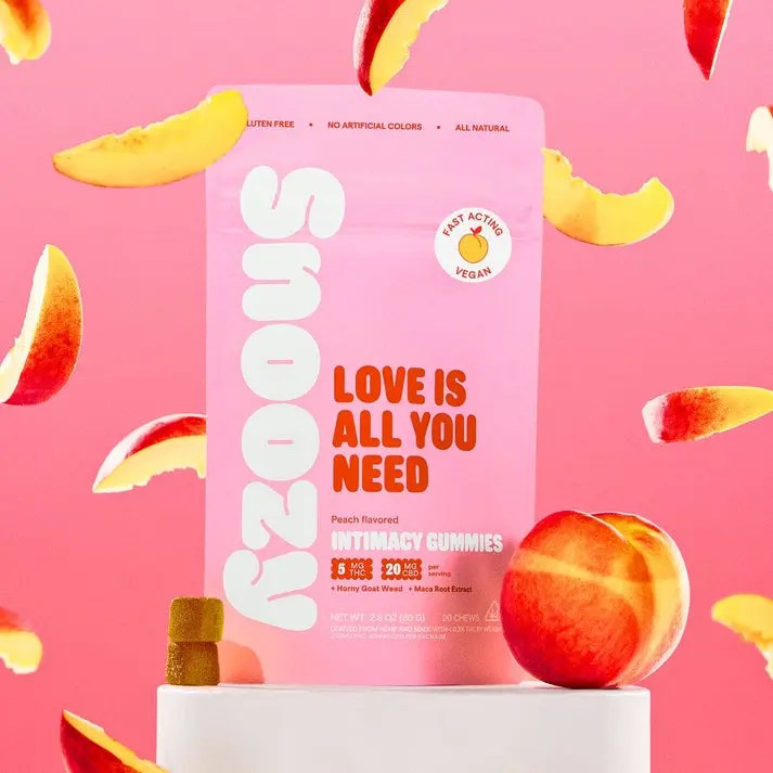 Snoozy Wellness Gummies Love Is All You Need pouch