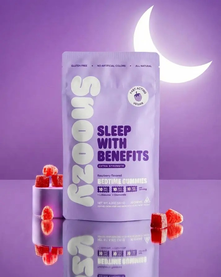 Snoozy Wellness Gummies Sleep with Benefits Extra-Strength pouch