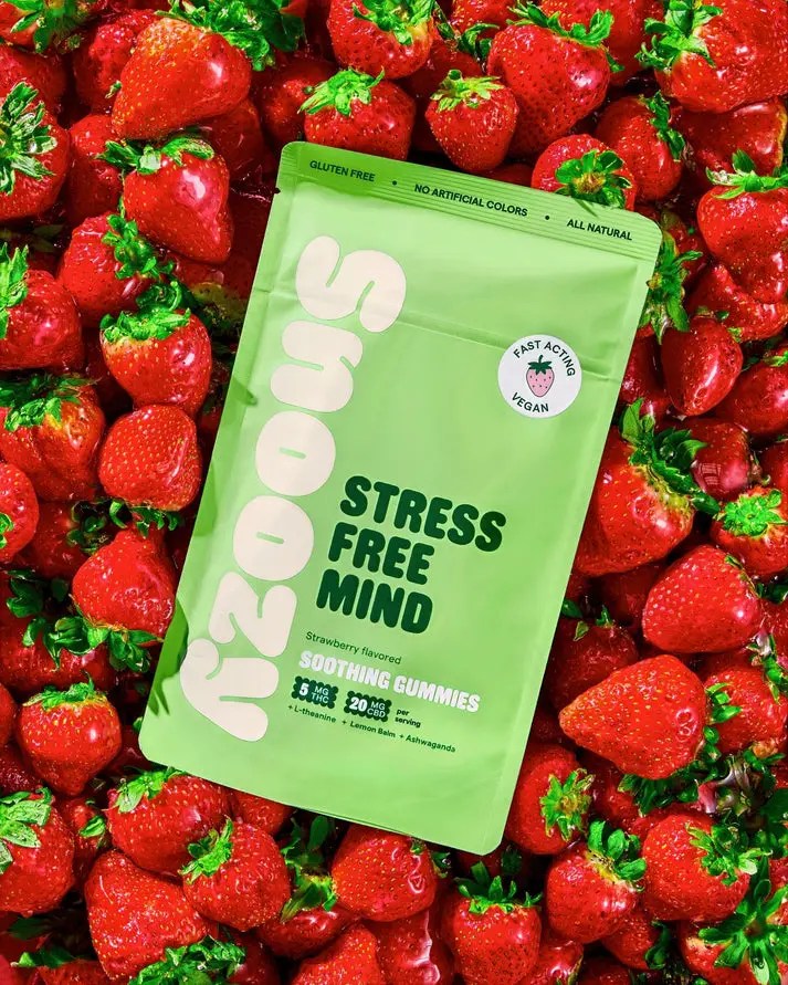Snoozy Wellness Gummies Stress Free Mind pouch