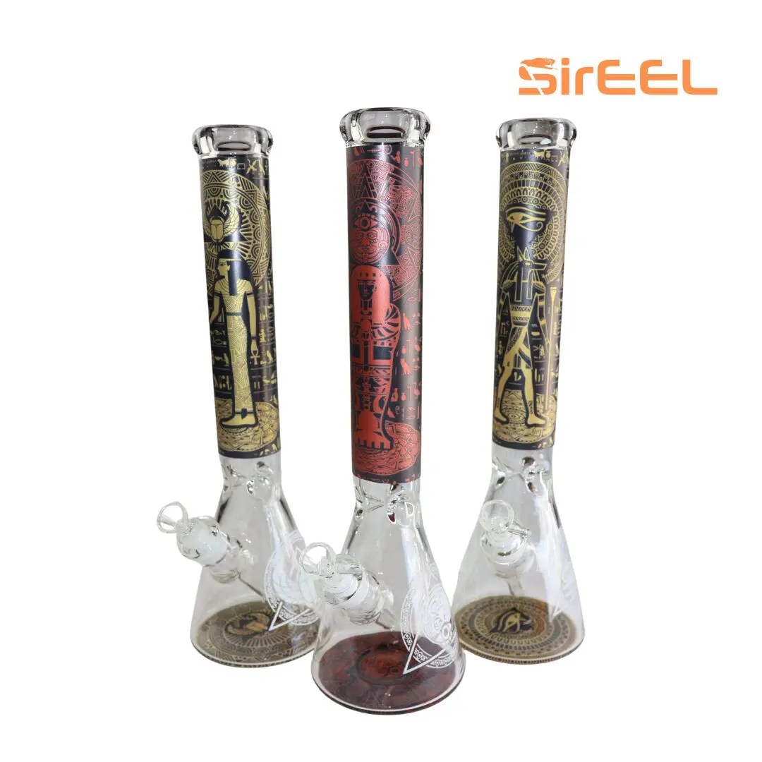 16 inch ancient glyph water pipe bronze