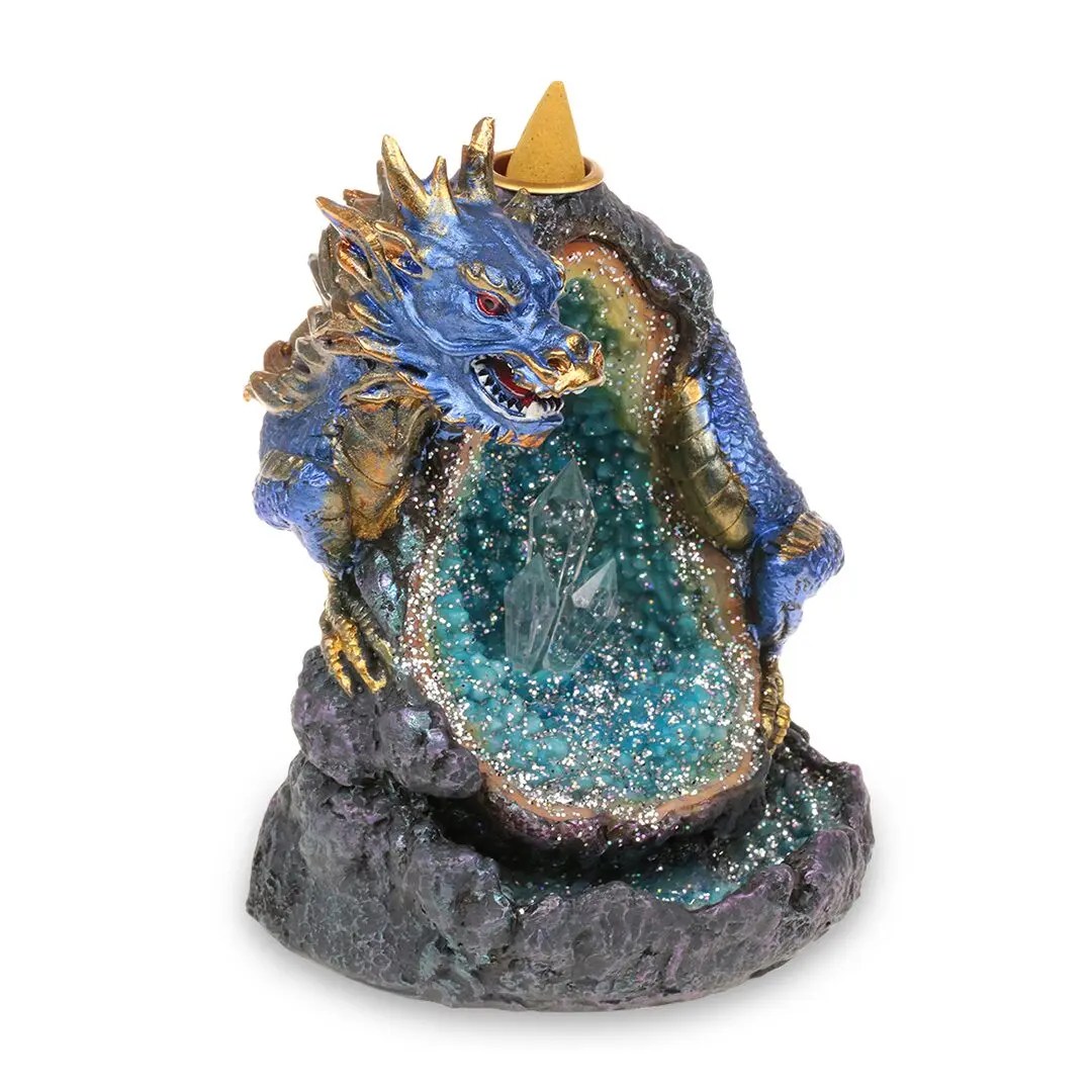 Fantasy backflow incense burner mythical creature