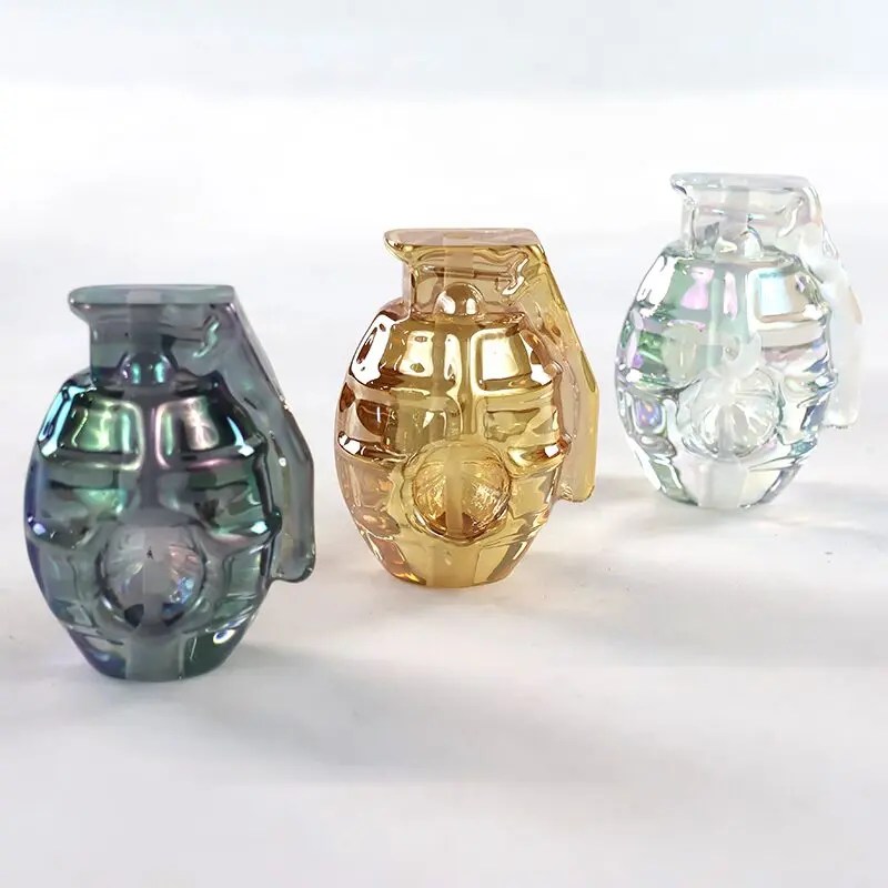 3.5" Iridized Grenade Hand Pipe