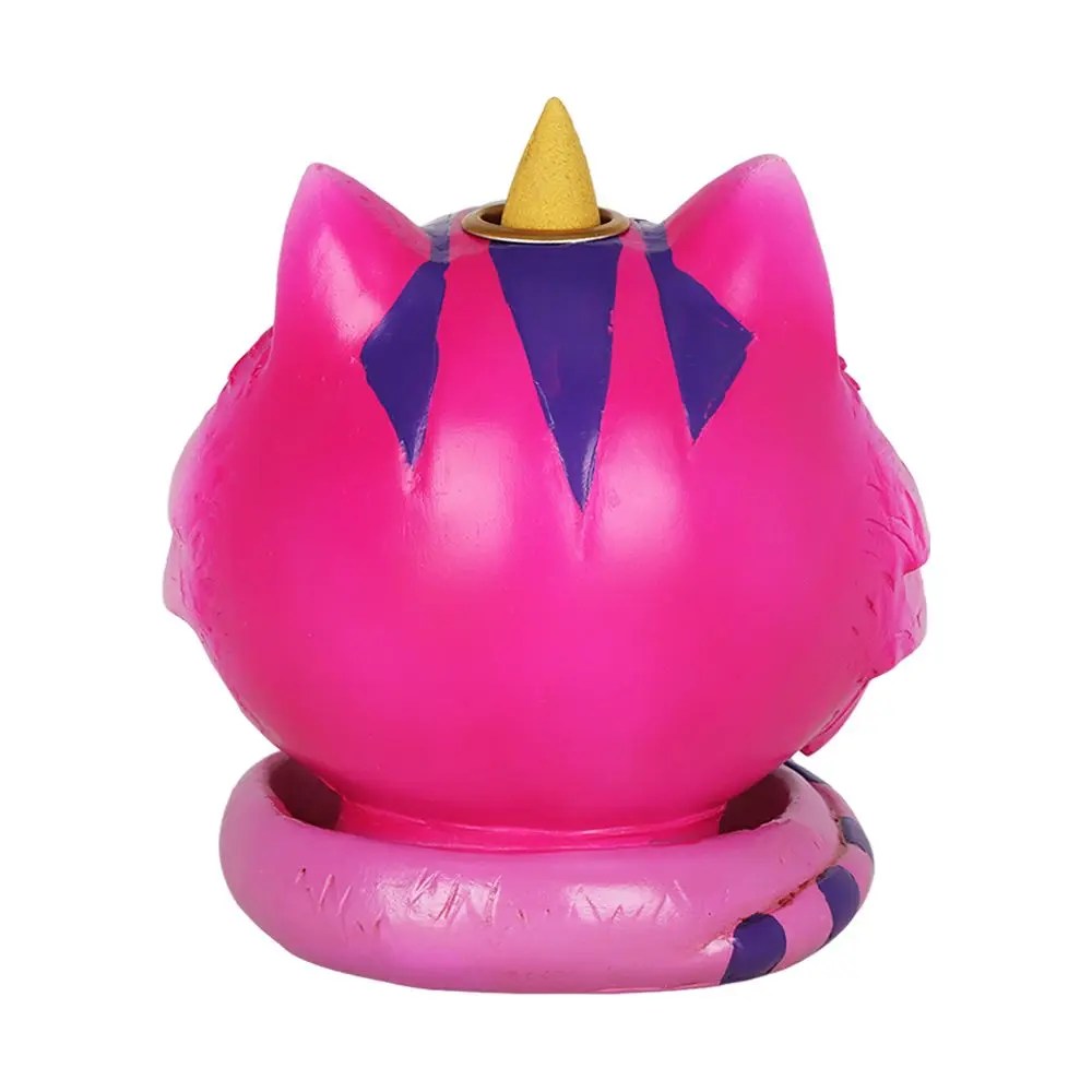 Cheshire Cat backflow incense burner side profile
