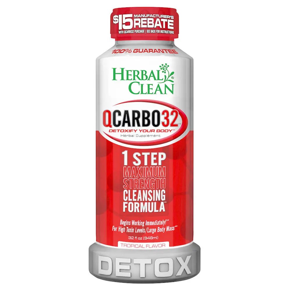 Herbal Clean QCarbo32 detox drink flavor options