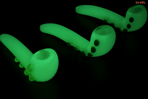 6" Glow in the Dark Knuckle Sherlock Pipe