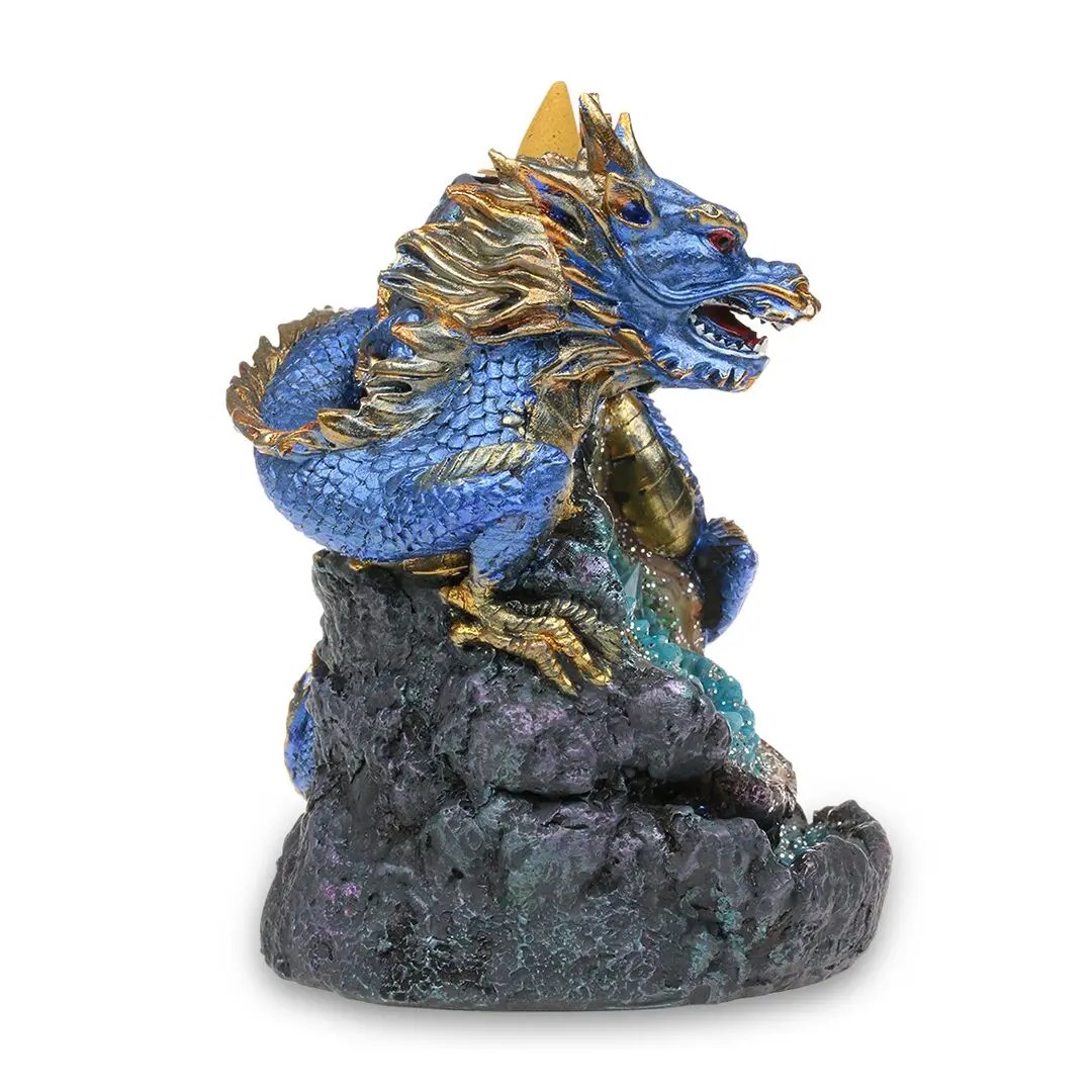 Fantasy backflow incense burner dragon design