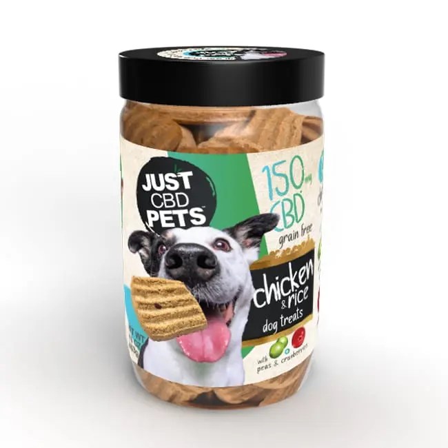 JustCBD Pets 150mg CBD crunchy dog treats image 3