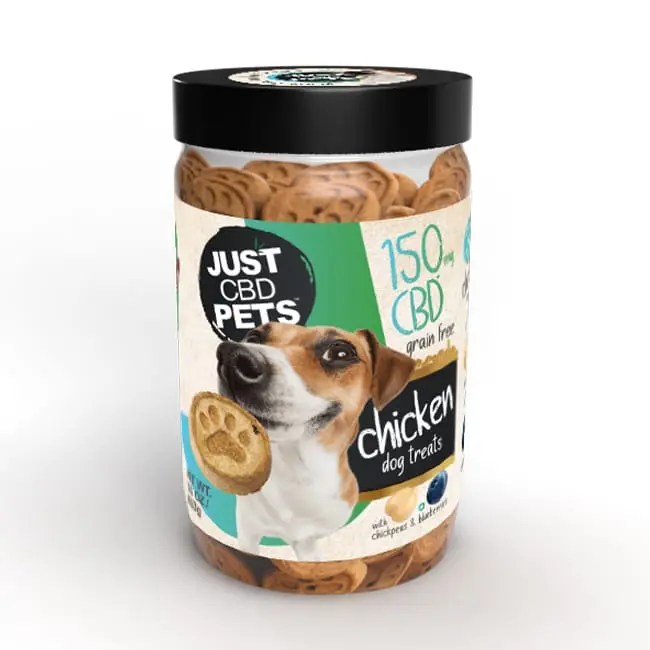 JustCBD Pets 150mg CBD crunchy dog treats image 1