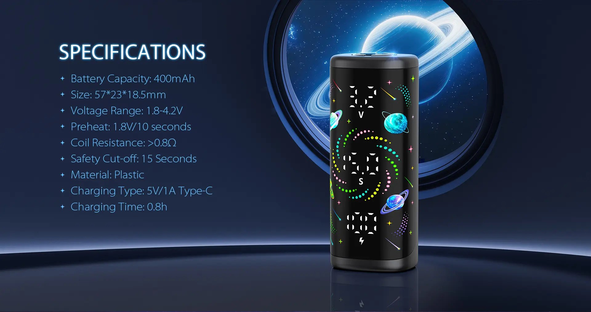 YoCan Kodo Star 510 threaded battery image 3