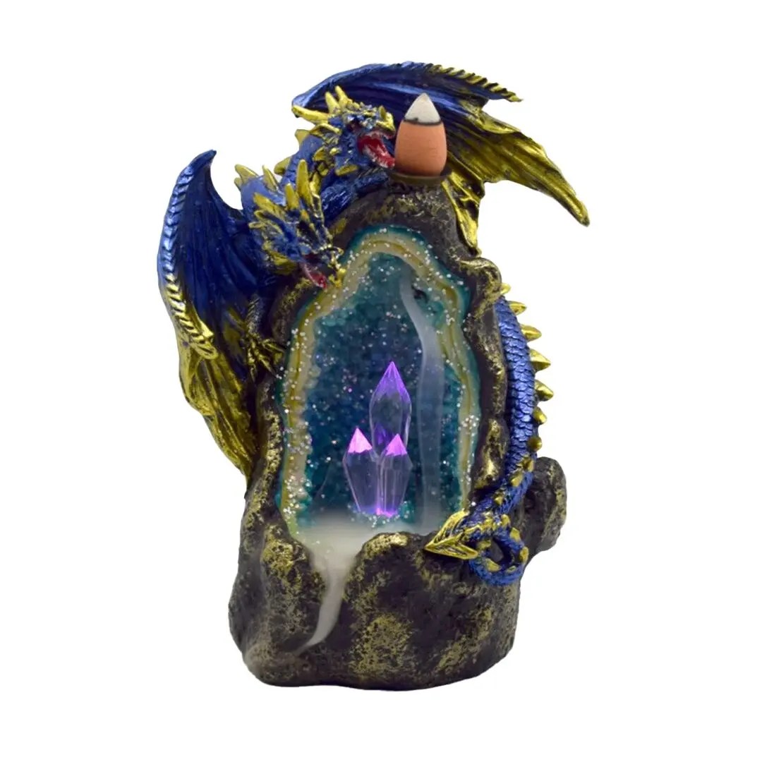 Fantasy backflow incense burner dragon design