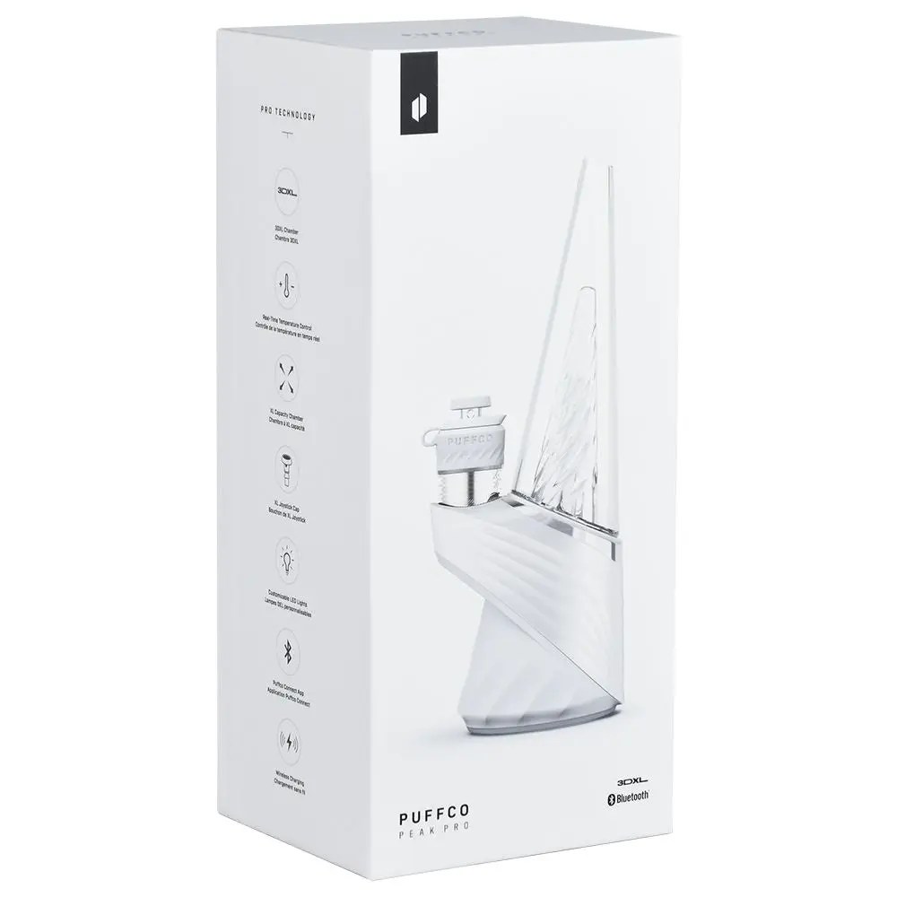 Puffco Peak Pro 3DXL Smart eRig accessory kit layout