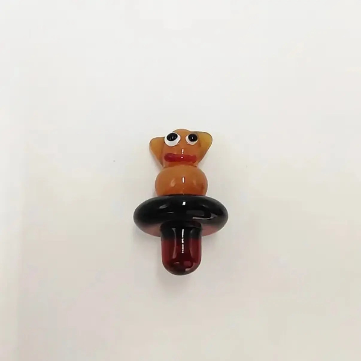 Bear shape custom glass carb cap
