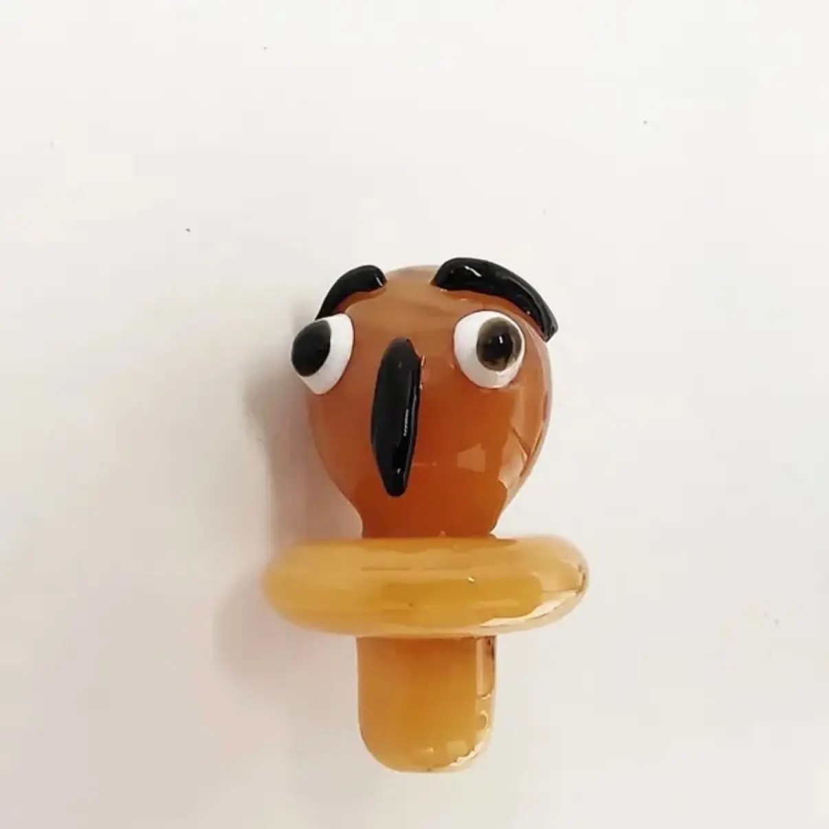 Owl shape custom glass carb cap