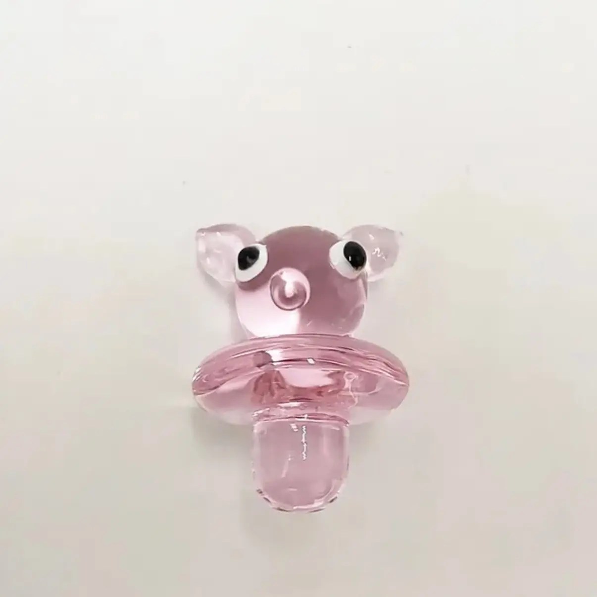 Pig shape custom glass carb cap