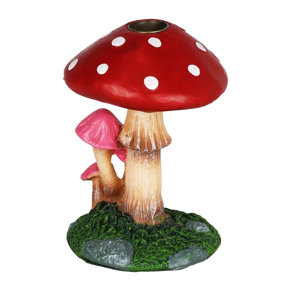Sprouting Shrooms backflow burner with cone smoke flowing