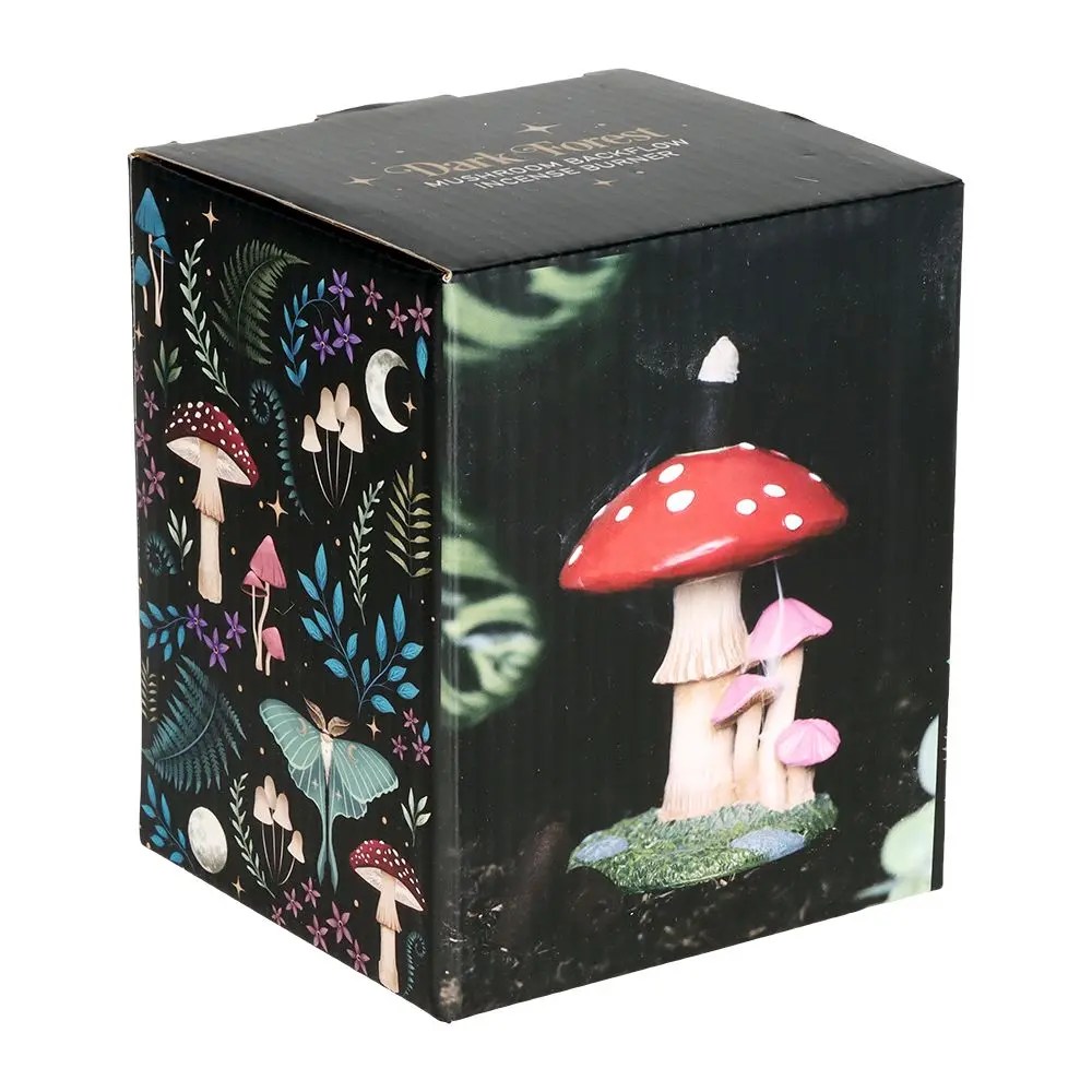 Sprouting Shrooms backflow polyresin incense burner