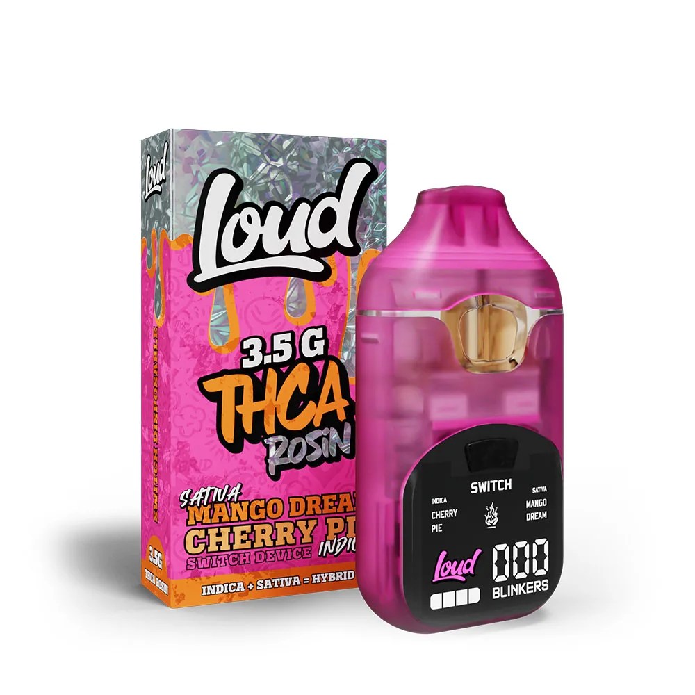 Loud rosin switch device Mango Dream Cherry Pie disposable image