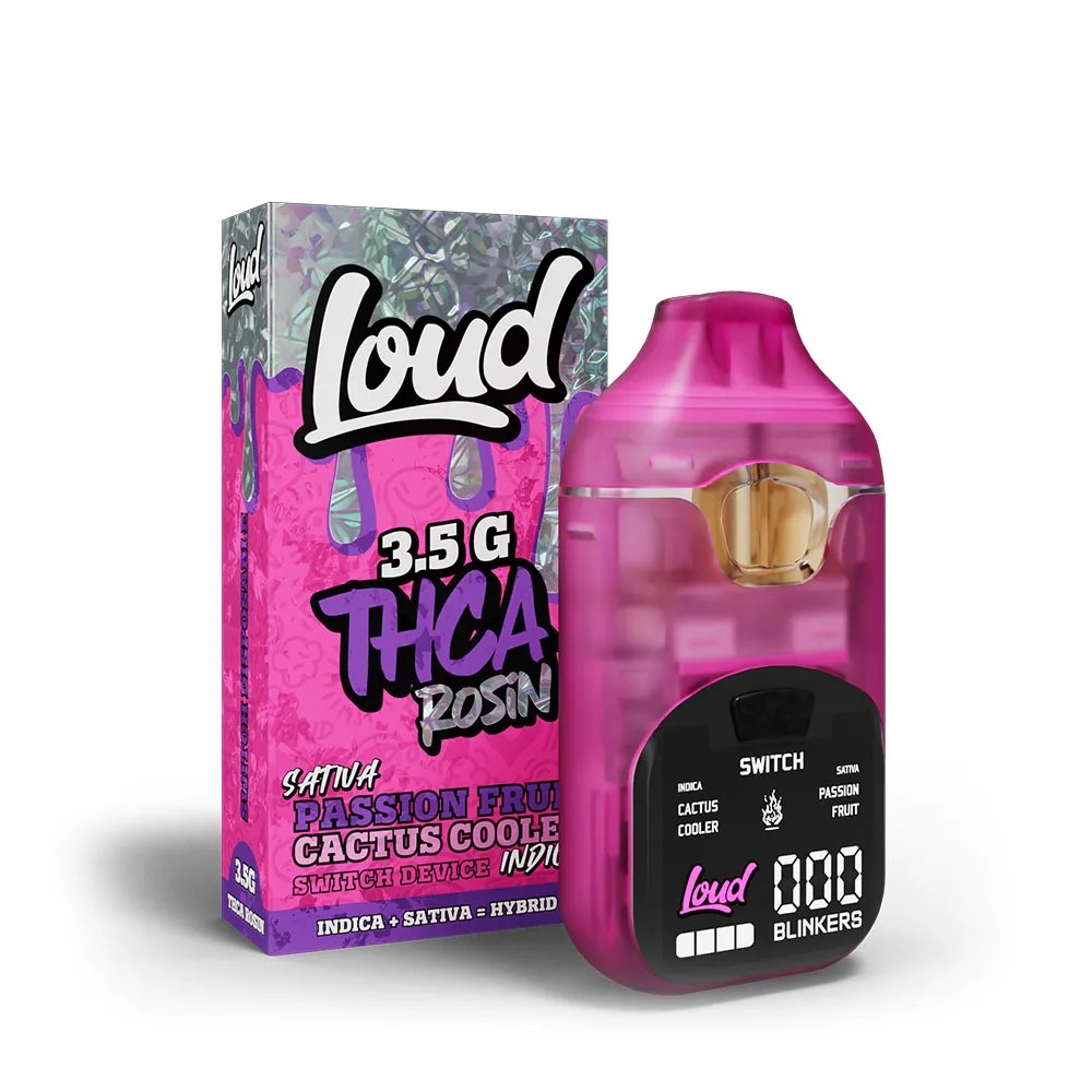 Loud rosin switch device Passion Fruit Cactus Cooler disposable image