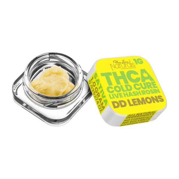 Hemp Living DD Lemons THCA Cold Cure Live Hash Rosin 1g