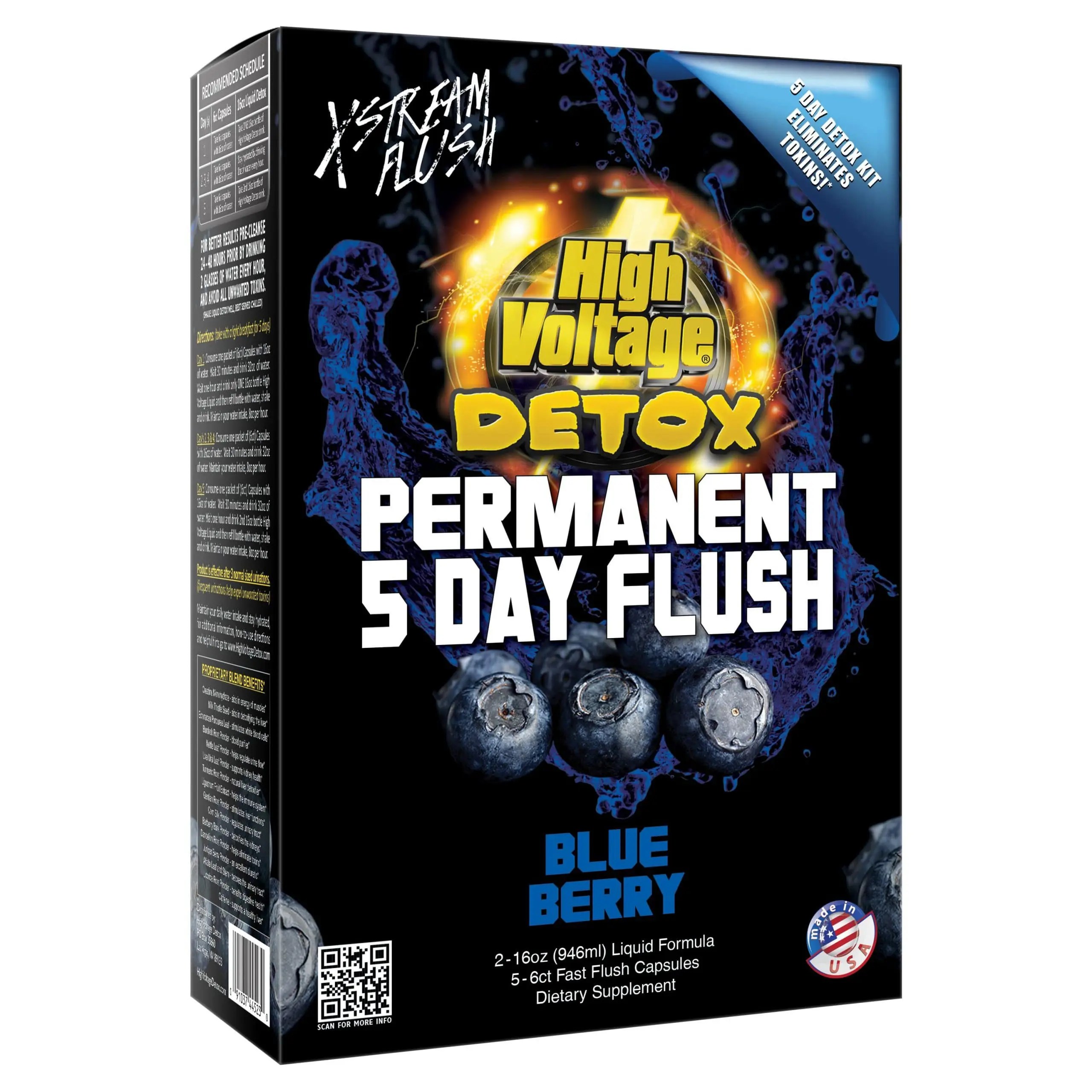 High Voltage Permanent Detox Blueberry