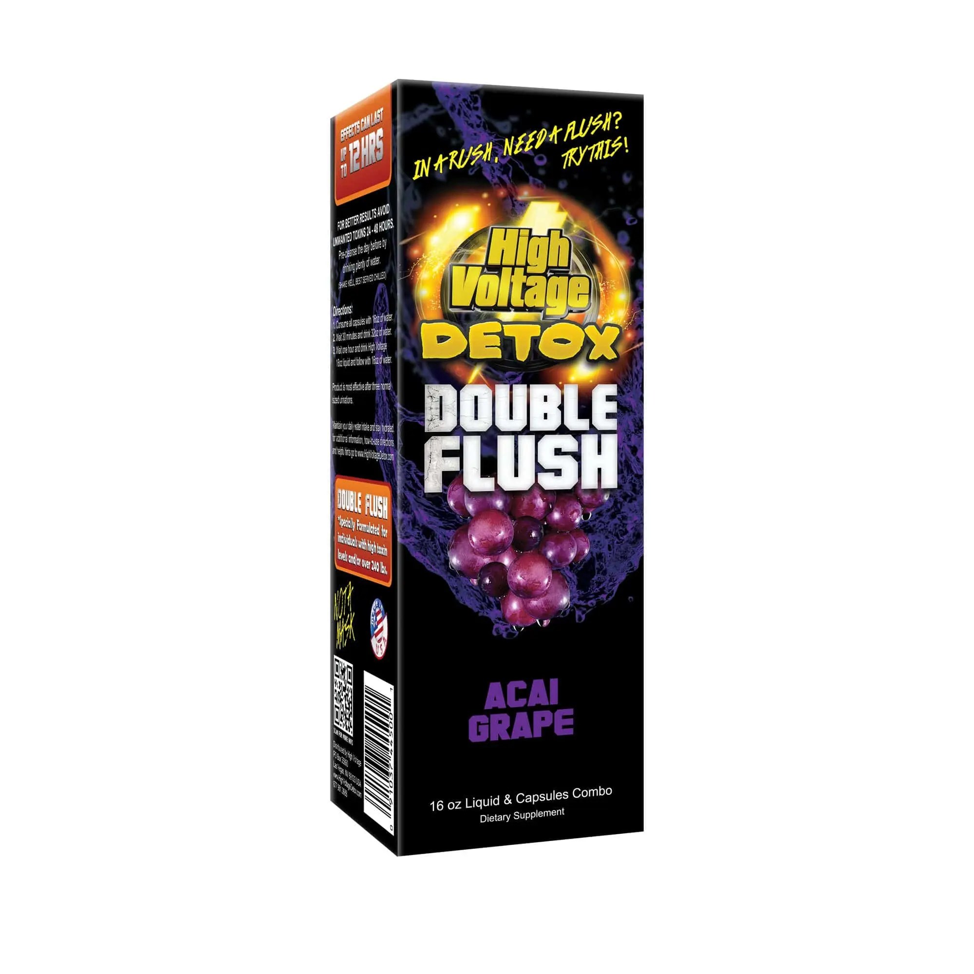 High Voltage Double Flush Detox Acai Grape