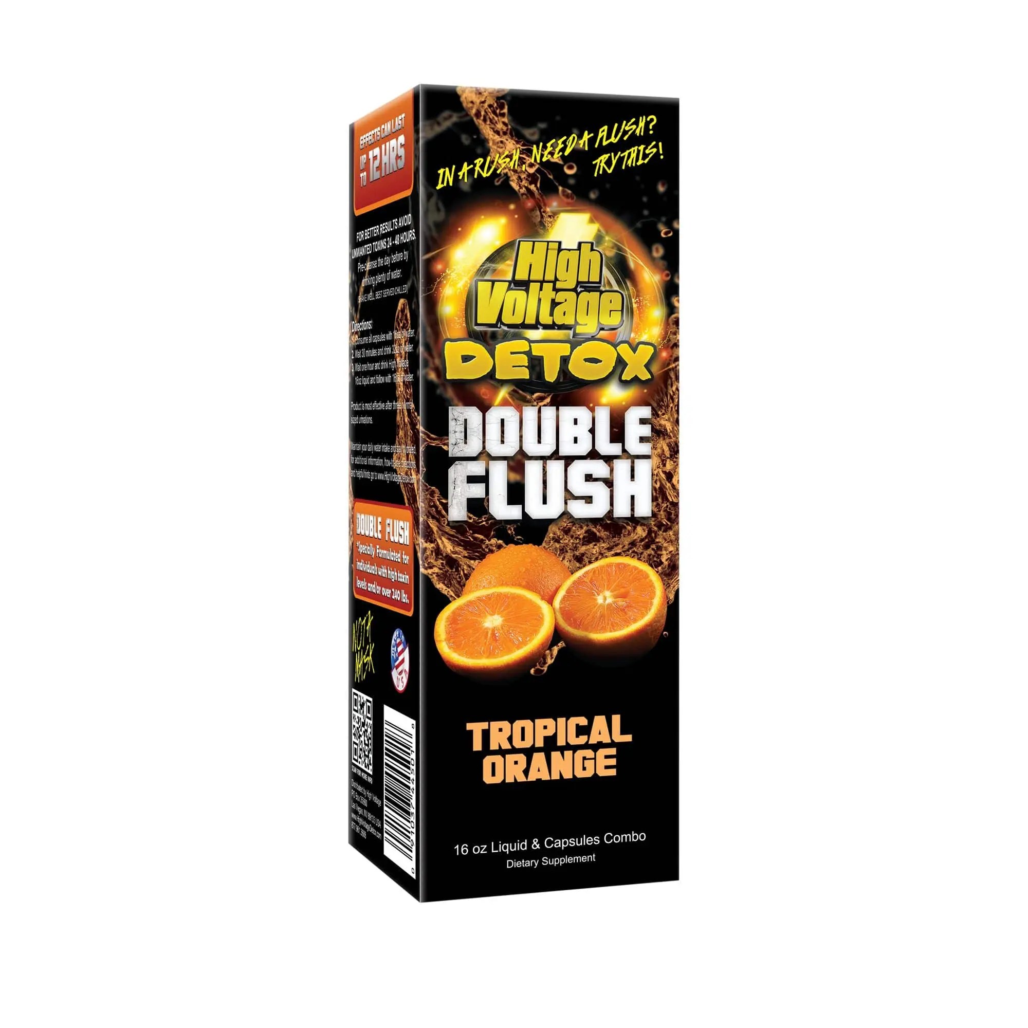 High Voltage Double Flush Detox Tropical Orange