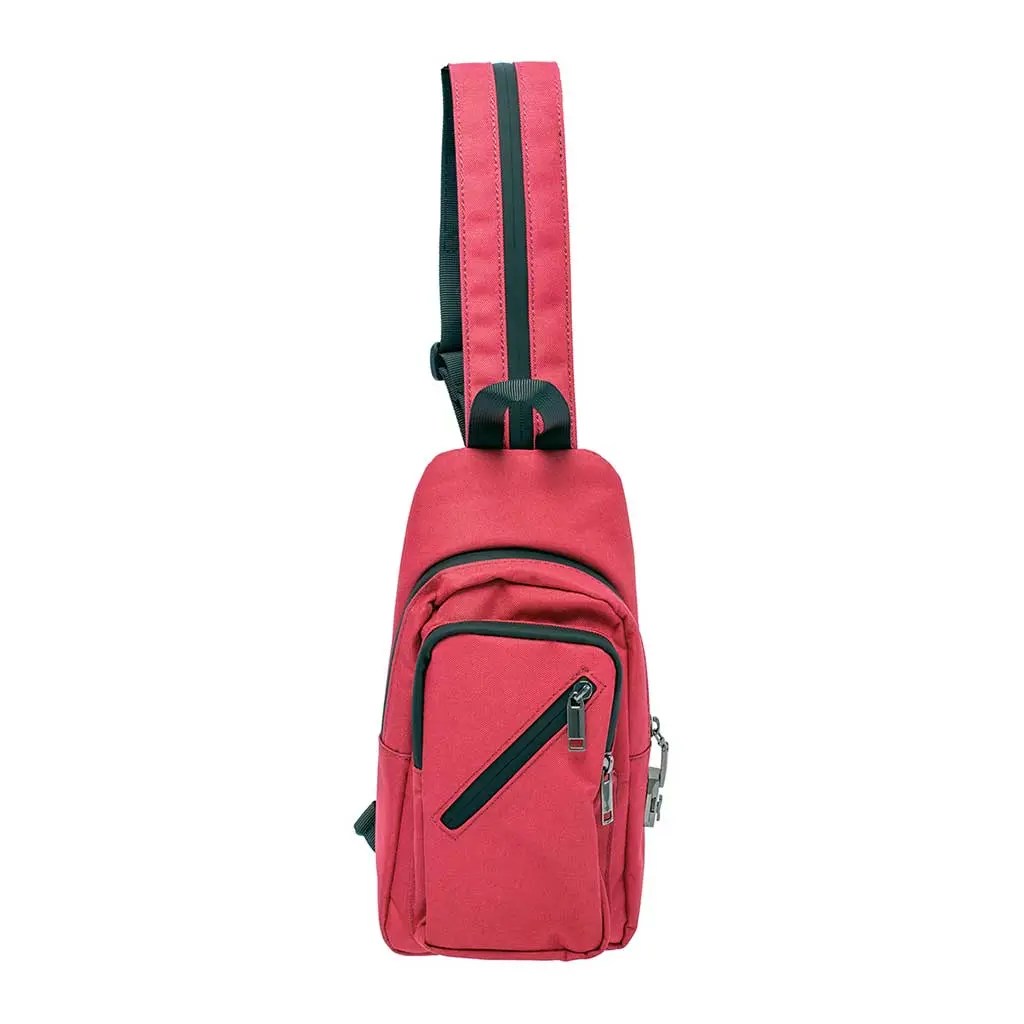12IN X 6IN X 2IN SMELLPROOF SLING BAG - WINE RED product image 2