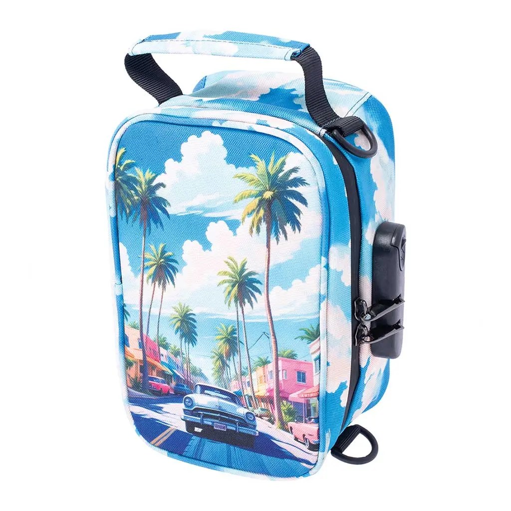 8.5IN X 5.5IN X 4.5IN SMELLPROOF BAG - PALM CITY RETRO product image 4