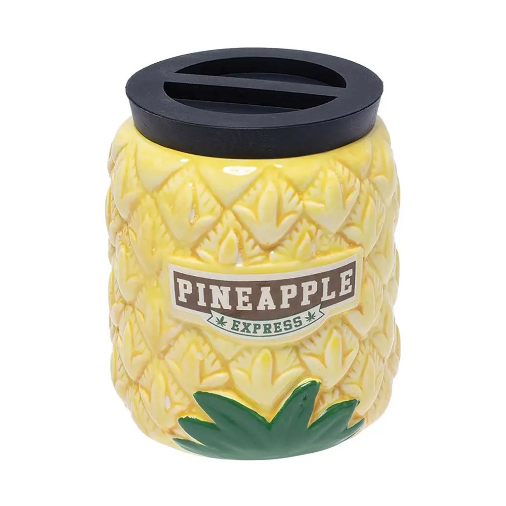 LARGE PINEAPPLE CERAMIC STORAGE JAR product image 1