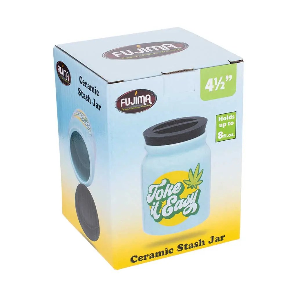 LARGE CERAMIC STASH JAR - TOKE IT EASY product image 3