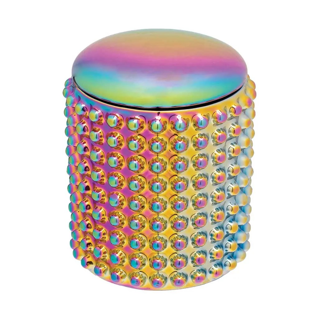 Fujima Large Dotted Ceramic Stash Jar - Spectrum
