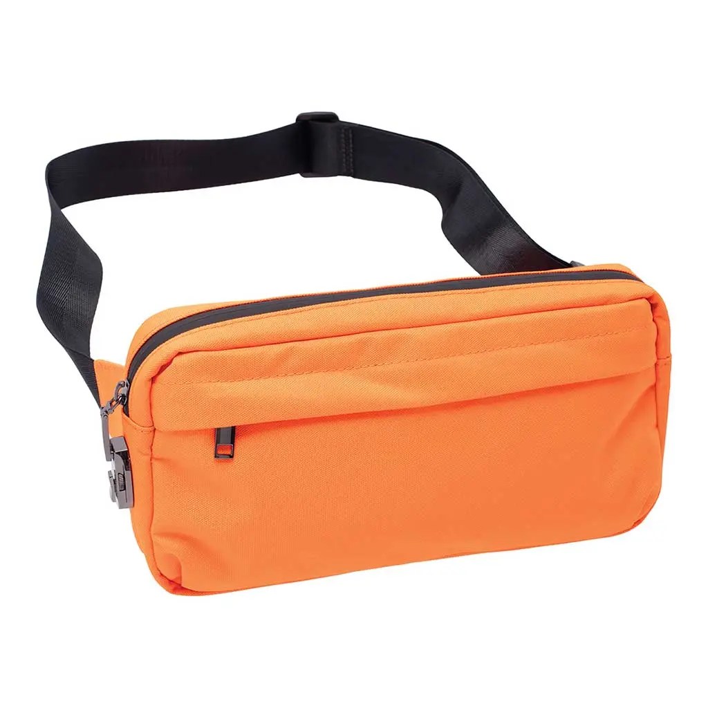 11.5IN X 5.5IN X 2IN SMELLPROOF SLING BAG - NEON ORANGE product image 3