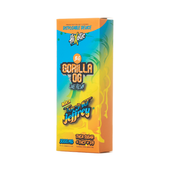 HiXotic 3g THCA Disposable Vape - Gorilla OG