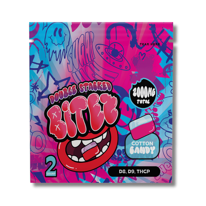 Ocho Double Stack Bitez Cotton Candy 2000mg THC edible